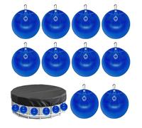 per la Copertura - 10 Pezzi Sacchetti D'acqua Per Piscina Appendibili Con Fibbia | Invernali per la Vasca,per l'Inverno il Giardino il Patio Prato Terreno Lato Piscina Cortile