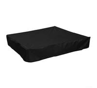Per la copertura dei giocattoli Sandpit Plus Outdoor Oxford panno impermeabile antipolvere protettivo per copertura sandbox quadrato 120 x 120 cm coulisse con 200 x 200 cm (nero 150 x 150 cm)