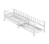 Per la cucina hai bisogno di questo scolapiatti espandibile come soluzione multiuso per il drenaggio del lavello con struttura (bianco)
