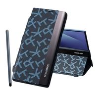 per la custodia del telefono Samsung Galaxy Z Fold6 con slot per S Pen, La penna stilo è inclusa, Cover in pelle PU per Samsung Z Fold 6 con cavalletto-Blu