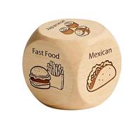 Per La Decisione Della Cena - Gioco In Legno Per La Scelta Del Cibo Da 3x3 Cm, Divertente Decisore Per L'appuntamento Notturno, Giocattolo Portatile Per La Raccolta Dei Pasti, Cubo Compatto Per L