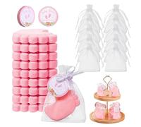 per la doccia - per feste di genere | Sapone profumato all'impronta - Sapone doccia grazie | Etichette di ringraziamento per matrimonio | GenderReveal Battesimo