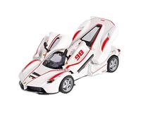 Per La Ferrari LaFerrari FXXK 1 32 Simulazione Pressofuso Lega Modello Auto Tirare Indietro Collezione Giocattolo Bambini(White)