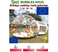 Per la festa 2025 vendita calda tenda gonfiabile a cupola trasparente bolla con palloncino aria fuori casa Glamping casa bolla trasparente