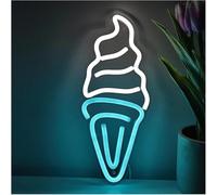 Per la lampada al neon prestito parola Gelato per insegna