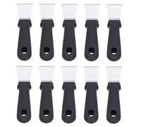 Per la, per 10 pezzi, per raschietto di ghiaccio, pulizia efficiente, maniglia anti -slitta (Nero)