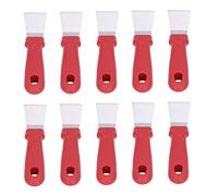 Per la, per 10 pezzi, per raschietto di ghiaccio, pulizia efficiente, maniglia anti -slitta (Rosso)