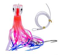 Per la pesca in acque profonde da 22,9 cm, con gonna a polpo con prese d'acqua, per grandi pesci come tonno, marlin, martin, pesce spada e mahi mahi (D)
