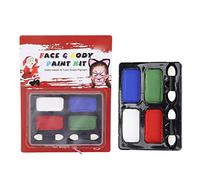 Per la pittura di pittura fai te Fase d'arte, per il corpo del viso, 4 colori set di vernice solubile in acqua
