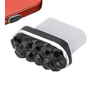 per la Polvere di Strass - Copertura per la Ricarica di Cristalli, Protezione Anti-Stop per telefoni, Tappi Antipolvere e di Sicurezza Scintillanti