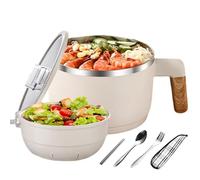 per la preparazione dei pasti veloci - per scaldare la pasta, per zuppa lavabile in lavastoviglie, per forno a microonde, per pasta con colino, grande