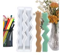 Per La Produzione Di ,Stampo Riutilizzabile Colonna A Onde Lunghe | Silicone Facili Da Sformare Per Sapone,Per Profumate Sapone Decorazione Casa Stampaggio Resina