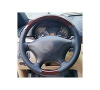 Per La Protezione Del Volante Dell'auto Per Crafter Accessori Per Interni Auto Cuciti A Mano Protettore Volante Auto(Black With Wood)