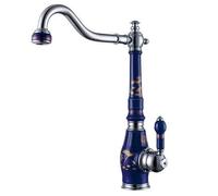 per la pubblicità della Fattoria a Bar, Ottone con Rubinetto da Cucina in Porcellana/Manico Singolo Finitura cromata Basino del lavandino, Mixer Tap