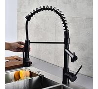 per la pubblicità della Fattoria a Bar, Tira Fuori Rosa Mixer in Oro Rosa Cucina di vanità con Rubinetto, Rubinetto a Rotazione (Colore: Nero) Il Nuovo
