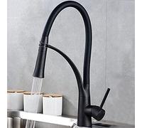 per la pubblicità della Fattoria Bar, Rubinetto lavandino, Una Cucina a Manico Singola Gru, del Miscelatore ad Acqua Fredda, rubinetti spruzzatore tirano Fuori, Montato sul Ponte (Colore: bron Nero