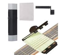 per la pulizia delle corde, strumento per la cura degli strumenti musicali, dimensioni compatte per controllo della presa con riduzione della ruggine, spazzola per la pulizia del tessuto