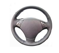 Per La Serie 3 Per E90 Per E91 2005-2011 Per X1 Per E84 2010-2013 Coprivolante Antiscivolo Cucito A Mano Protettore Volante Auto(Red Thread)