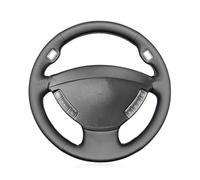 Per la Serie 7 E65/E66 2001 2002 2003 2004 2005 2006 2007 2008 Coprivolante per auto morbido in ecopelle nera PU Coprivolante( Gray Thread)