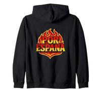 per la Spagna, Design Patriottico in Fiamme Felpa con Cappuccio