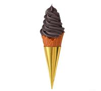 Per la vetrina del cono gelato simulato 22 centimetri Falso Ice Cream Prop per Visual Merchandising (marrone)