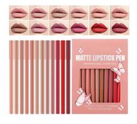 Per Labbra 12 Pezzi Matite Per Labbra Opache E Impermeabili | Per Labbra Matte Dalla Formula Non-Trasferibile Per Donne E Ragazze, Ideale Per Cosplay E Bellezza