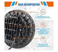 Per Lada Per Niva Offroad 4x4 Car Faro LED Da 7 Pollici 80W DRL Faro LED Halo 12V 24V Indicatore Di Direzione Alto Basso Gruppo Faro Anteriore(1 Piece)