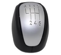 Per Laguna III Per MK3 2007-2015 Pomello Del Cambio Manuale A 6 Velocità Coperchio Del Cambio Leva Cambio Pomelli Leva Cambio Auto(Argento)