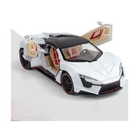 Per Laken Finnier 1 24 Simulazione Diecast In Lega Modello Di Auto Sound Light Collezione Di Veicoli Giocattolo Bambini(White)