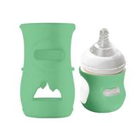Per L'alimentazione Dei Bambini - Scudo Termico In Silicone, Involucro Esterno Vetro A Collo Largo, Protezione Antiscivolo Termoisolante | Prevenzione Delle Cadute, Assorbimento Degli Urti, Gus