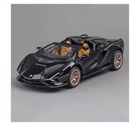Per Lamborghini Convertibile 1 32 Modello Simulazione Controllo Della Forza Suono E Collezione Regalo Di Giocattoli Macchinine Mini Auto(Rosso)