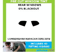 Per Lamborghini Huracan 2015-2019 Pre Taglio Pellicola Finestrini Post. 0% Buio