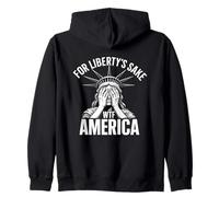 Per l'amor della libertà WTF America ha deluso Miss Liberty Felpa con Cappuccio