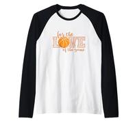 per L'Amore del Gioco Basketball America Maglia con Maniche Raglan