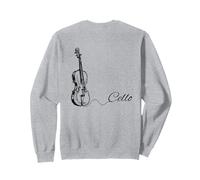 Per l'amore di uno strumento musicale da concerto classico per violoncello Felpa