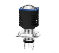 per lampada Fari per moto Alluminio Aviazione H6 BA20D per(H4 white) | Lente focalizzata, 1440 lumen reali, visibilità notturna superiore, installazione diretta, sicurezza guida