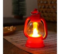 per lampada LED Retrò da Tavolo 5x6x10.5cm Multicolore in Plastica | Plastic Build, Warm LED Glow, 5x6x10.5cm Compact Size, Festive Xmas Bar Decor, Multi-colour Options