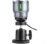per lampada Magnetica 10W per Pesca in Alluminio per lampada | Chip 10W ad potenza, fascio luminoso rotondo, ideale per vedere prede al buio(B)