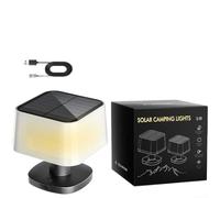 per lampada per solare 300LM PC+ABS Leggera Compact per lampada | Design compatto 10x12x9cm, materiale PC+ABS per robusto, leggero da trasportare, risparmio energetico(Warm Light)