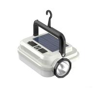 per lampada Portatile per solare 400LM con USB per Telefono | Ricarica per solare automatica, doppia per sorgente luminosa, al litio integrata, design impermeabile IPX4