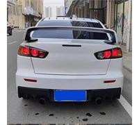 Per LANCER EVO Spoiler Nero 2008-2015 Materiale Plastico ABS Colore Non Verniciato Alettone Posteriore Copertura Bagagliaio Stile Auto Laterale Spoiler(White)