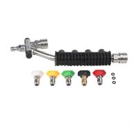 per lancia Alta Pressione 1/4" Quick Release Ugelli Inclusi | per acciaio per robusto, connessioni rapide 1/4", resistenza alta pressione, durata lunga, profonda(A)