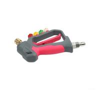 per lancia Alta Pressione Corta in Ottone per Lavaggio Auto(Rose red) | Valvola ottone solido, tubo acciaio saldature, tenuta stagna, durata prolungata, ideale auto