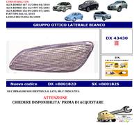 Per Lancia Delta dal 06/2008 Freccia Lucciola Laterale Dx (Passeggero) Bianca