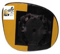 PER LANCIA DELTA DAL 2008> VETRO +PIASTRA SX AZZURRO PER SPECCHIETTO RETROVISORE