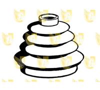 Unigom 300060 Cuffia Lato Ruota, Set di 4