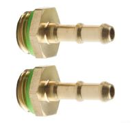 per lancia Irrigazione Acciaio Regolabile con Leva Bloccabile e Barbottini Ottone per Tubi 3/8 e 1/4 Pollici - Ugello Rotante per Nebbia o Getto (2pcs 1/4in)