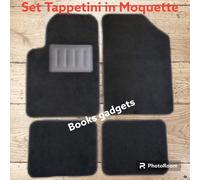 Per Lancia Lybra 1999-2006 Set Tappetini Moquette Adattabili C/Battitacco Neri