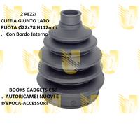 Per Lancia Ypsilon 1.3 JTD Multijet Coppia Cuffia Giunto L/Ruota Ø22x78H112