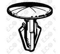 Per Lancia Zeta Kit 100 Bottone Clip Molletta Graffetta Nero Porta-Guarnizione